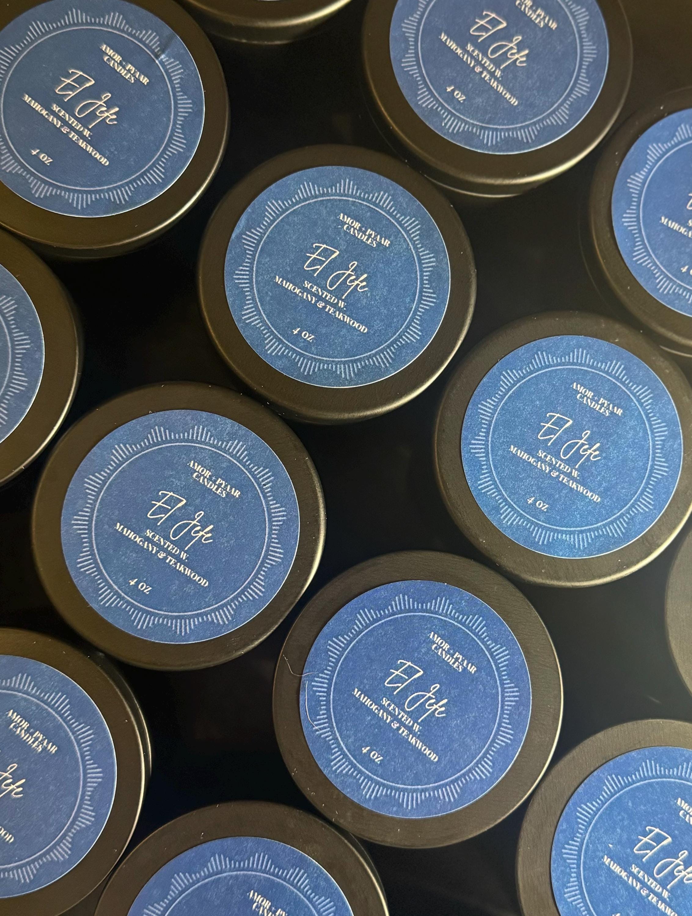 El Jefe – Mahogany & Teakwood | Soy Candle | Luxurious Hand-Poured Candle | 4oz