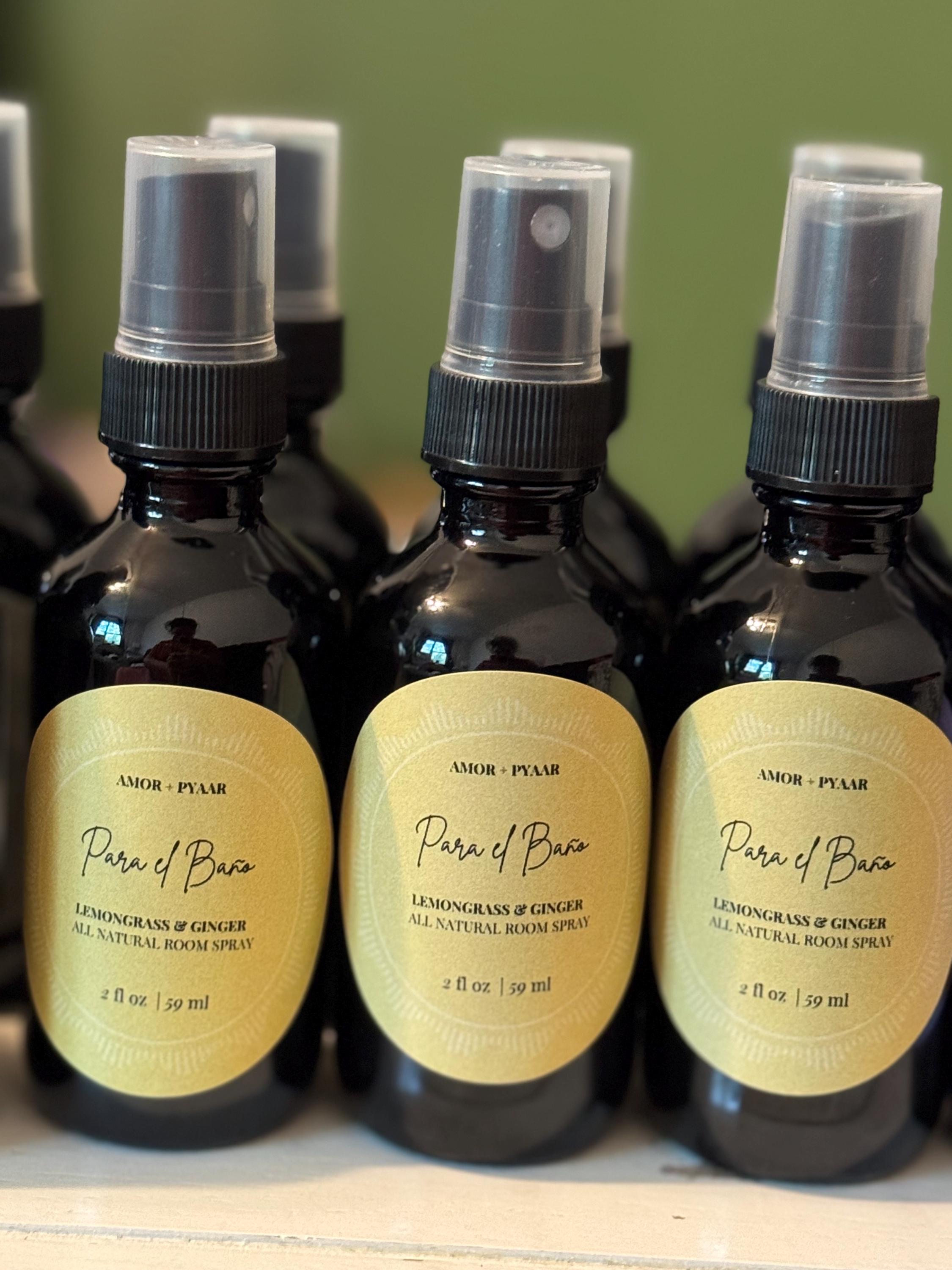 Para El Baño – Lemongrass & Ginger Room Spray | Fresh Latin-Inspired Mist