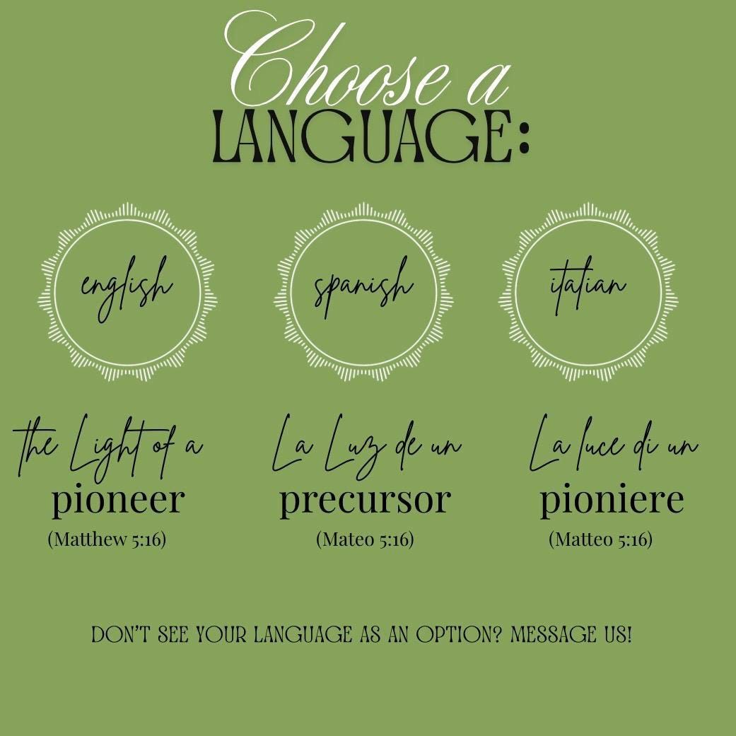 Light of a Pioneer Candle – Personalized JW Gift | Ministry Appreciation, Hand-Poured Soy Candle| Custom Languages