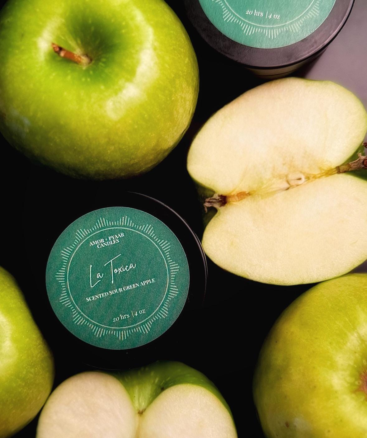La Tóxica Candle – Sour Green Apple | Soy Candle | 4 oz