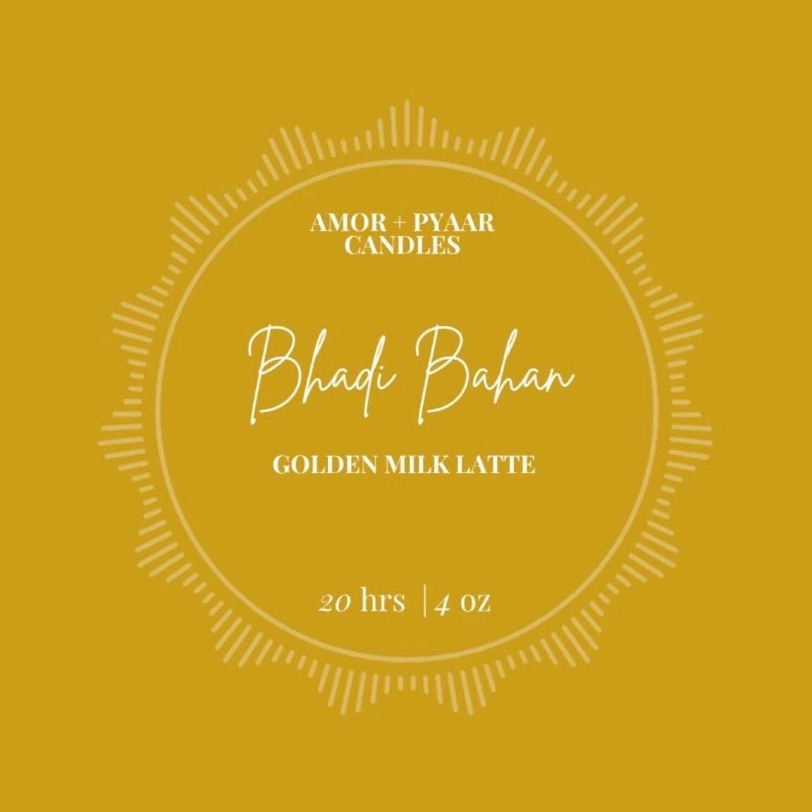 Bhadi Bahan – Golden Milk Latte | House Of Reddy Collection | Soy Candle | 4oz