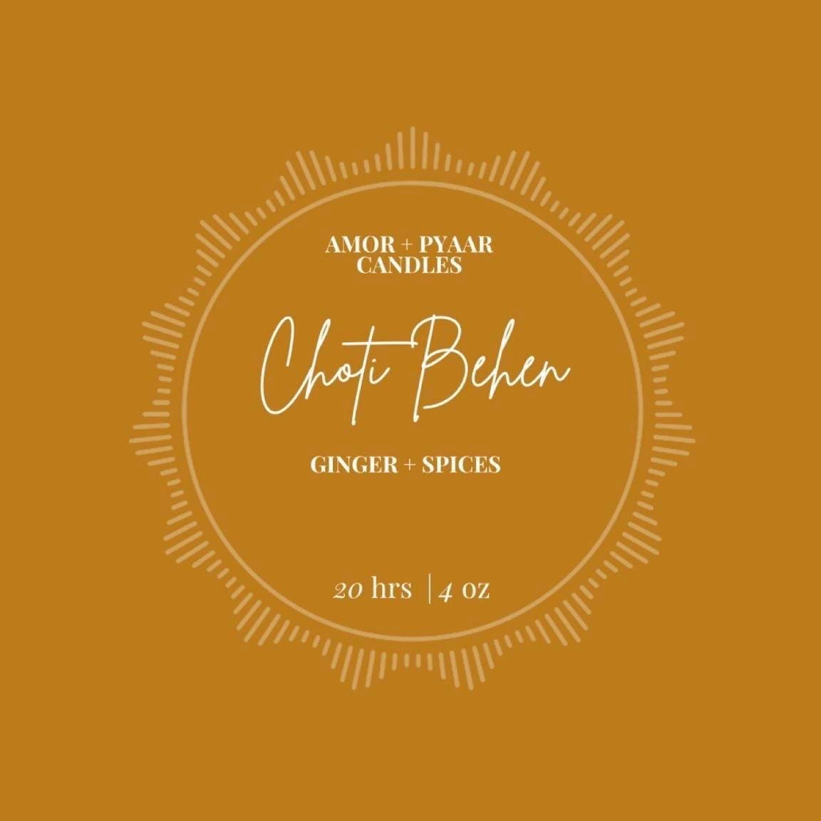 Choti Behen – Ginger & Spices | House Of Reddy Collection | Soy Candle | 4oz